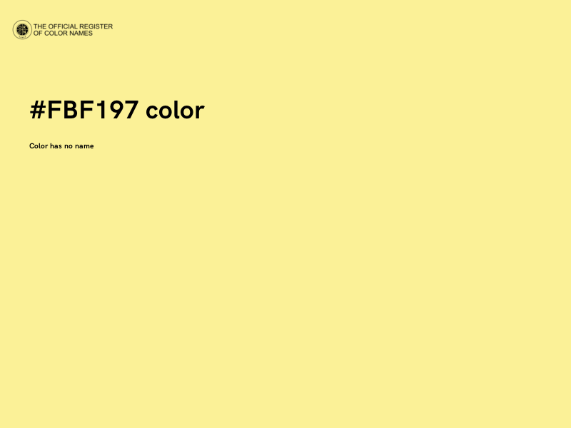#FBF197 color image