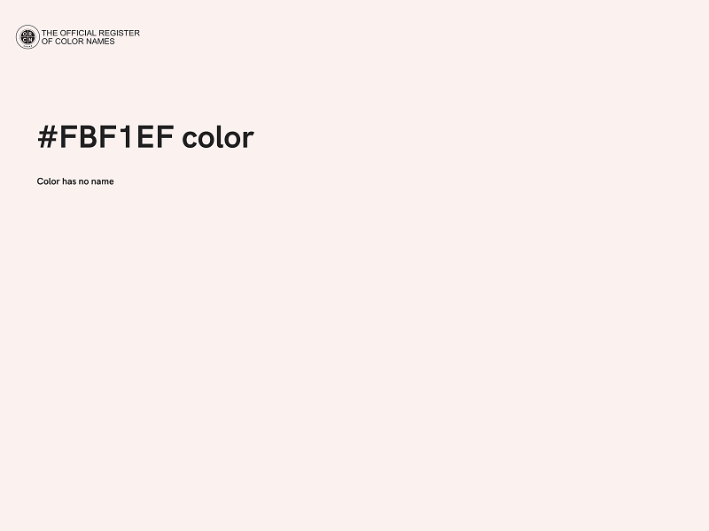 #FBF1EF color image