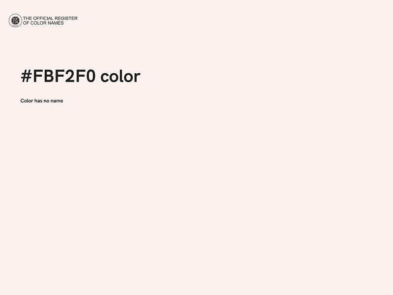 #FBF2F0 color image