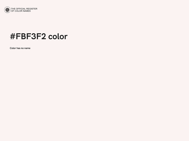 #FBF3F2 color image