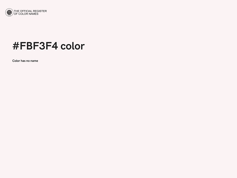 #FBF3F4 color image