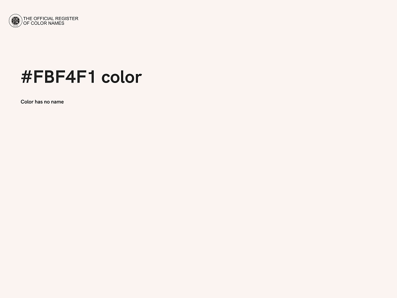 #FBF4F1 color image