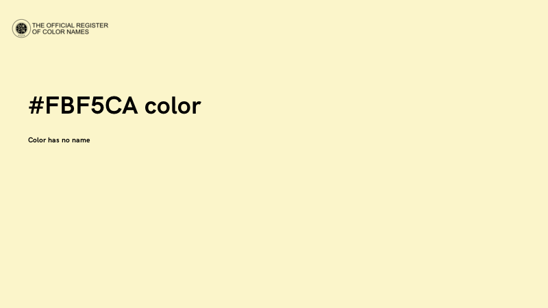#FBF5CA color image