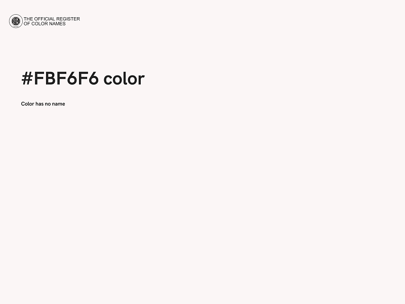 #FBF6F6 color image