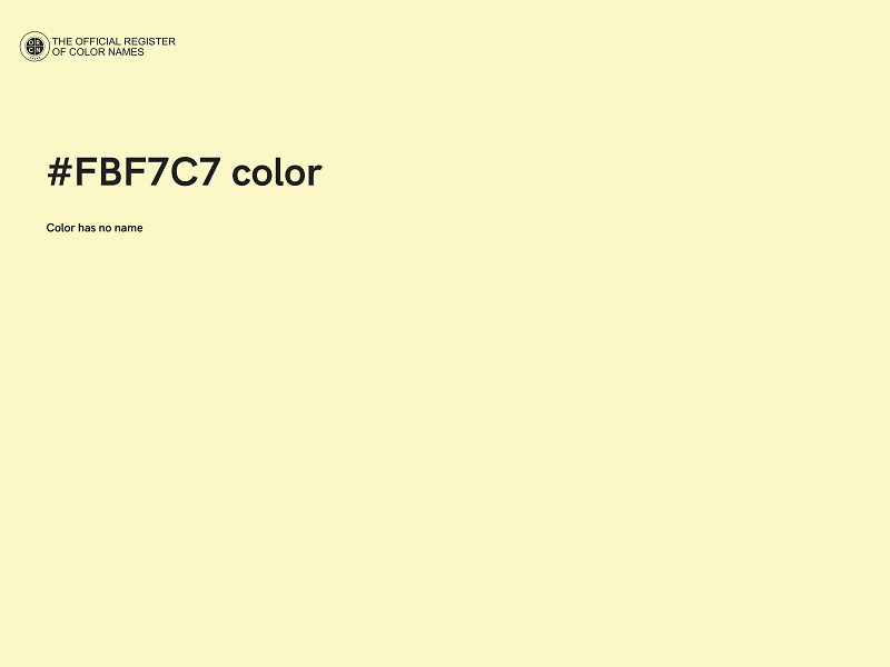 #FBF7C7 color image
