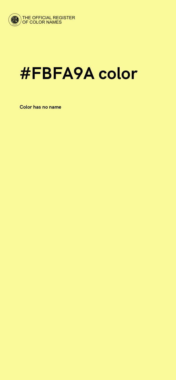 #FBFA9A color image