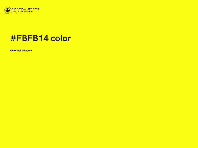 #FBFB14 color image