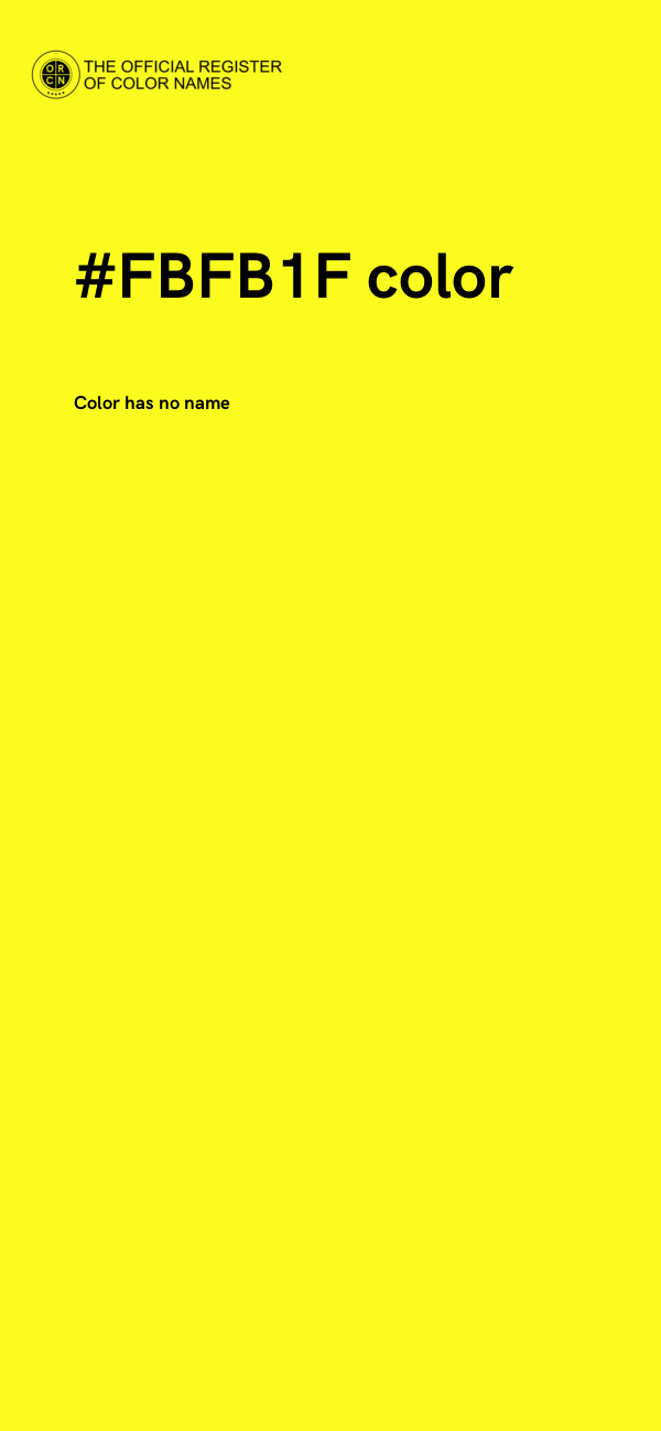 #FBFB1F color image