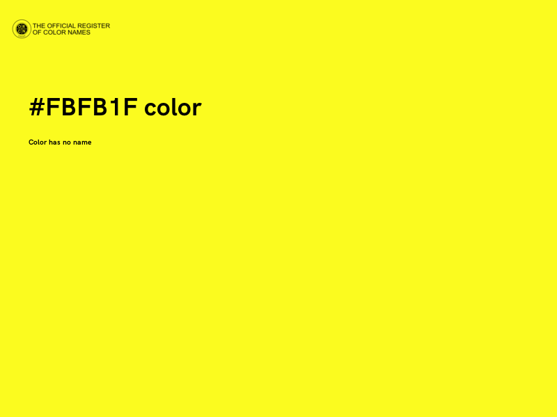 #FBFB1F color image