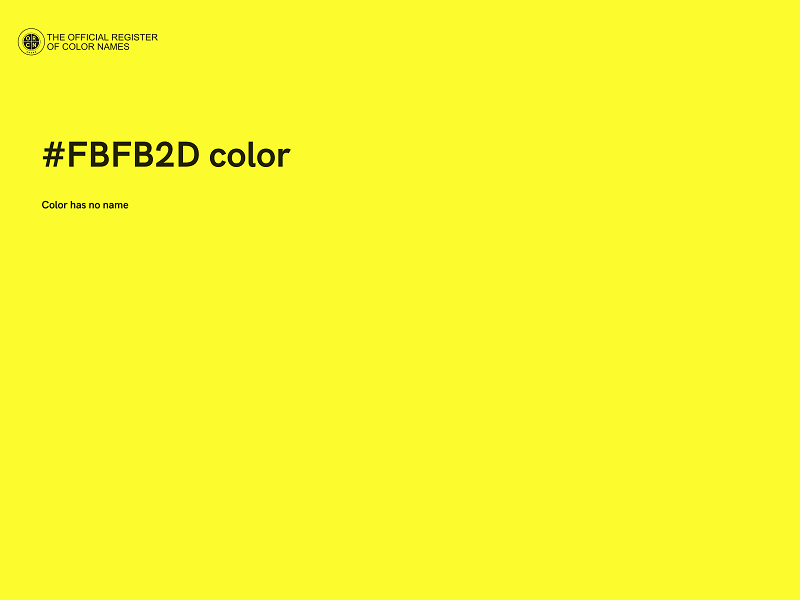 #FBFB2D color image