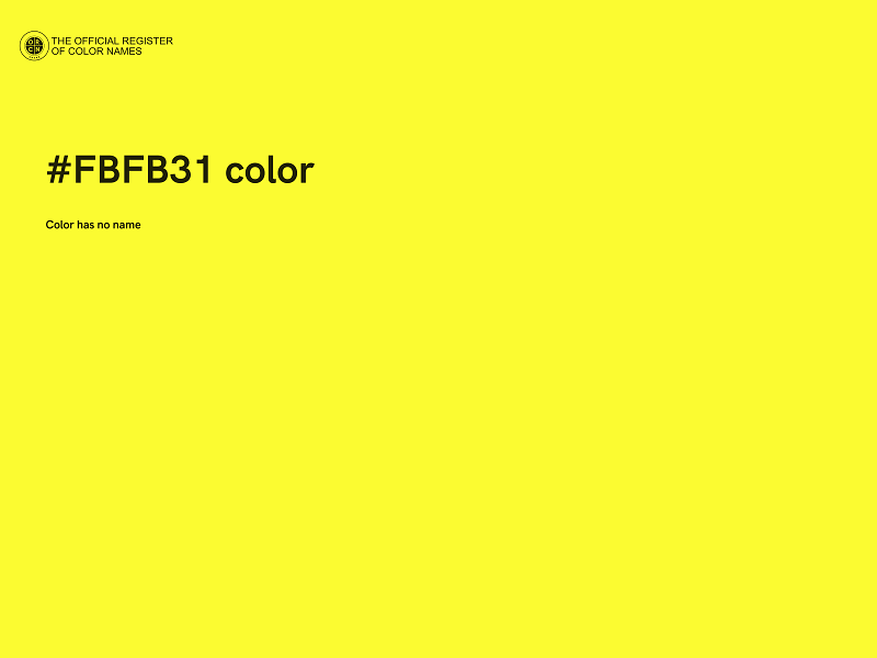 #FBFB31 color image
