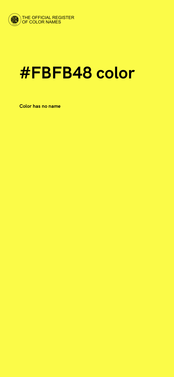 #FBFB48 color image