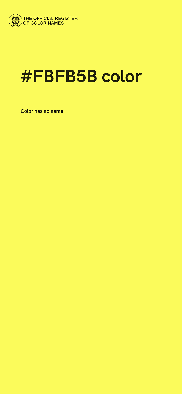 #FBFB5B color image
