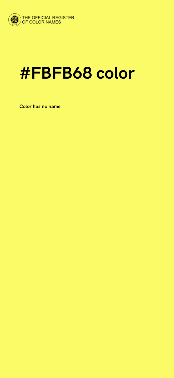 #FBFB68 color image