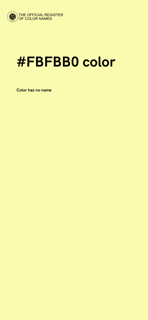 #FBFBB0 color image