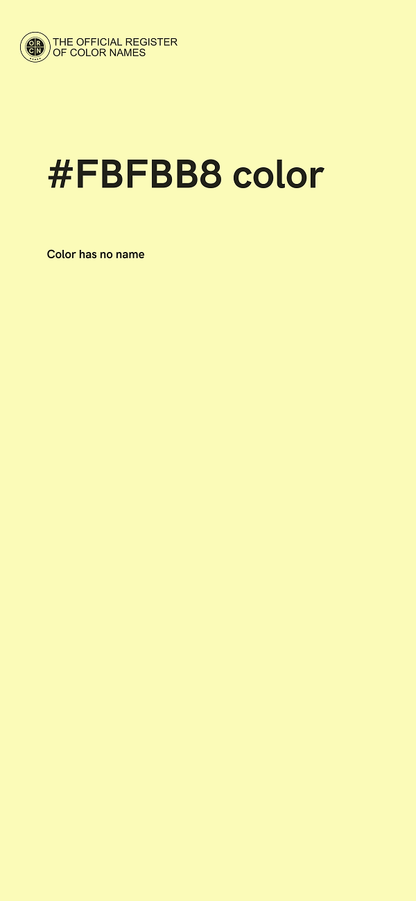 #FBFBB8 color image