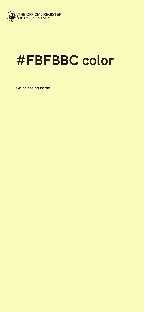 #FBFBBC color image