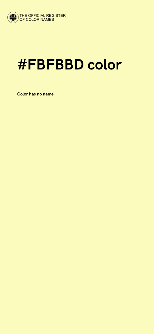 #FBFBBD color image