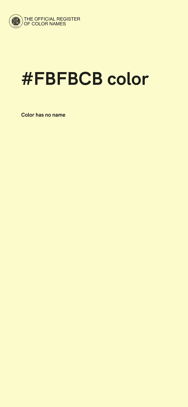#FBFBCB color image