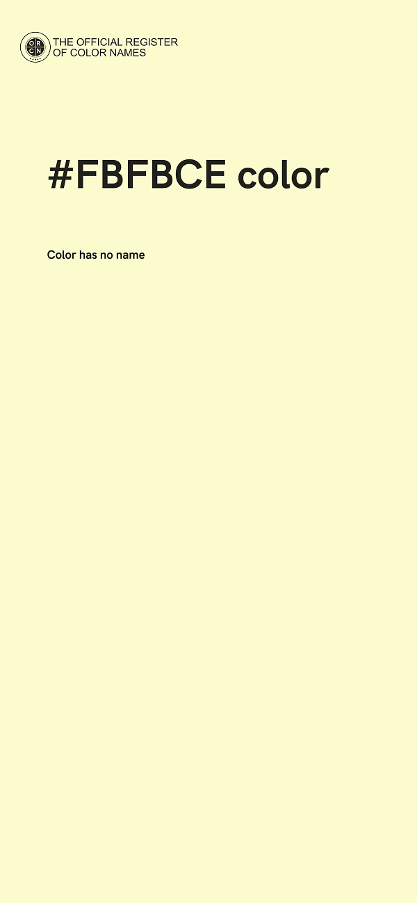 #FBFBCE color image