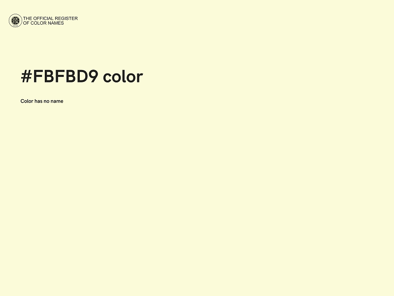 #FBFBD9 color image