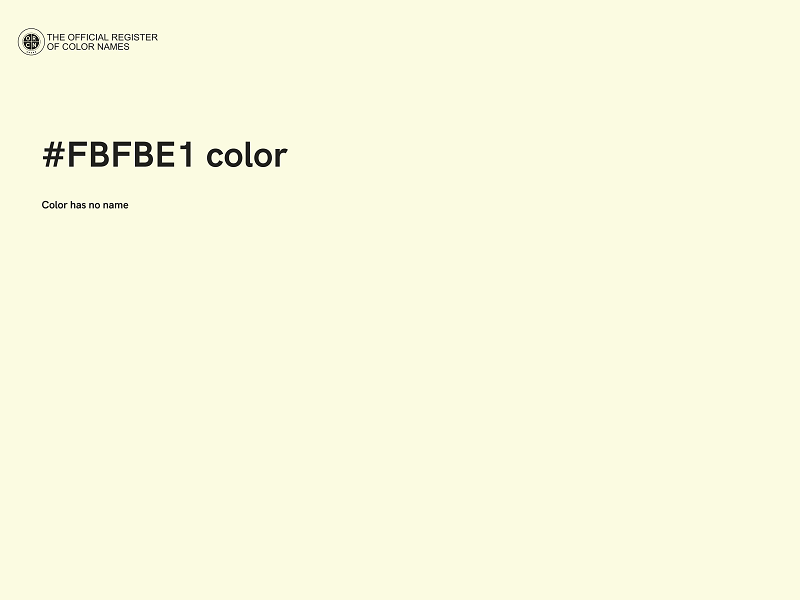 #FBFBE1 color image