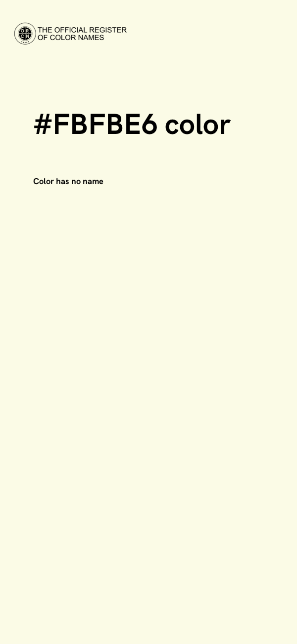 #FBFBE6 color image