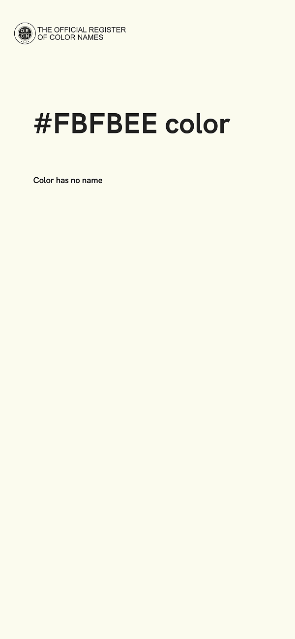 #FBFBEE color image
