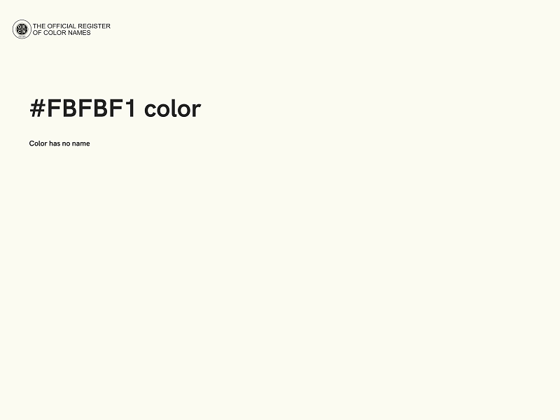 #FBFBF1 color image