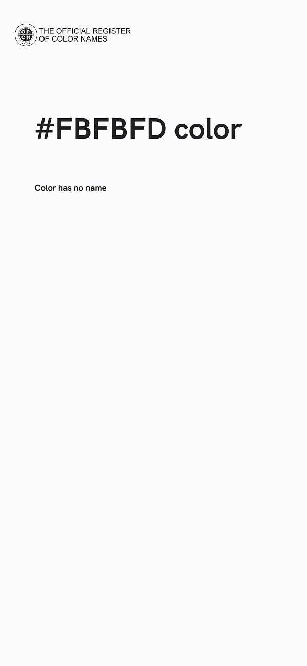 #FBFBFD color image