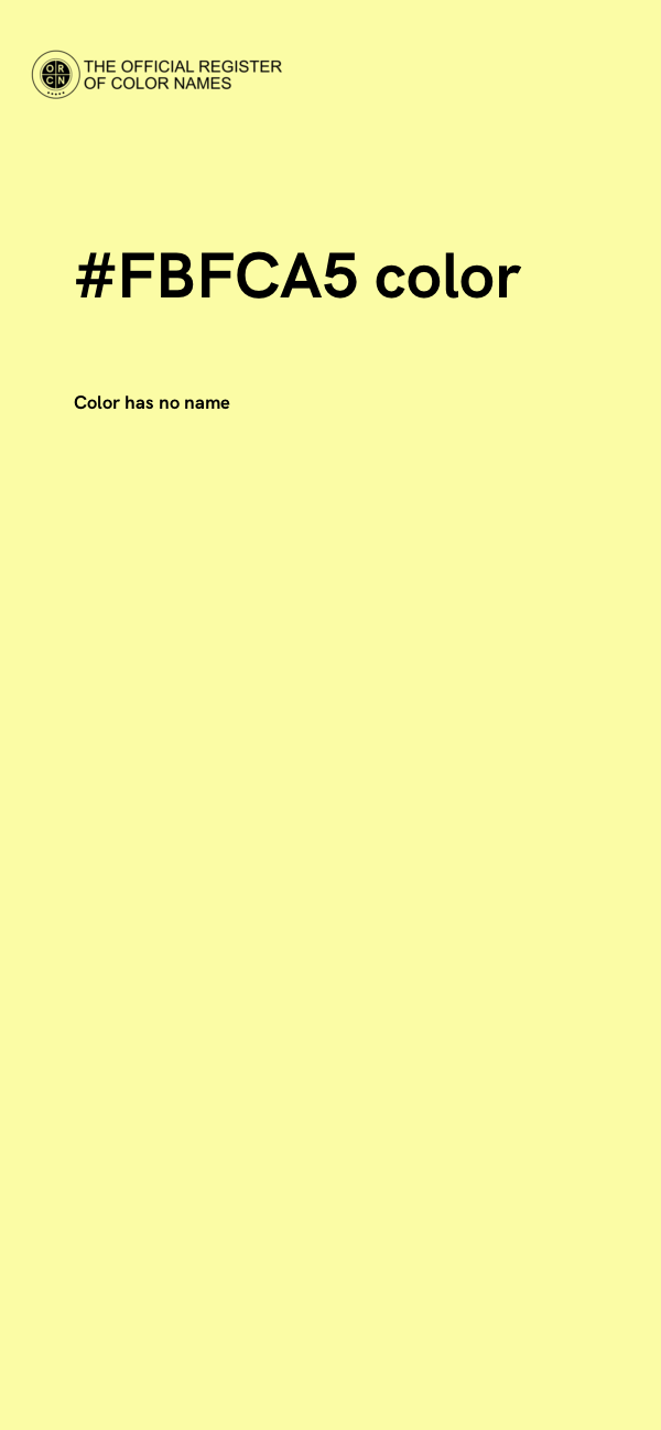 #FBFCA5 color image