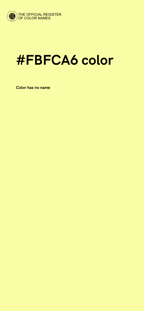 #FBFCA6 color image