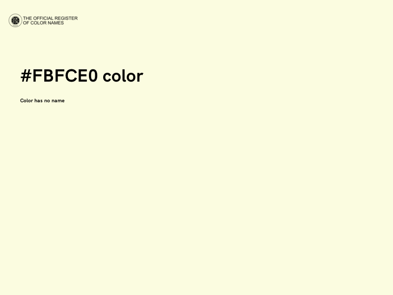 #FBFCE0 color image