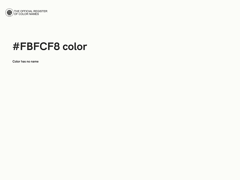 #FBFCF8 color image