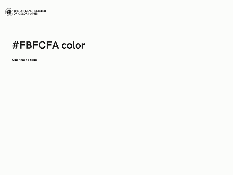 #FBFCFA color image