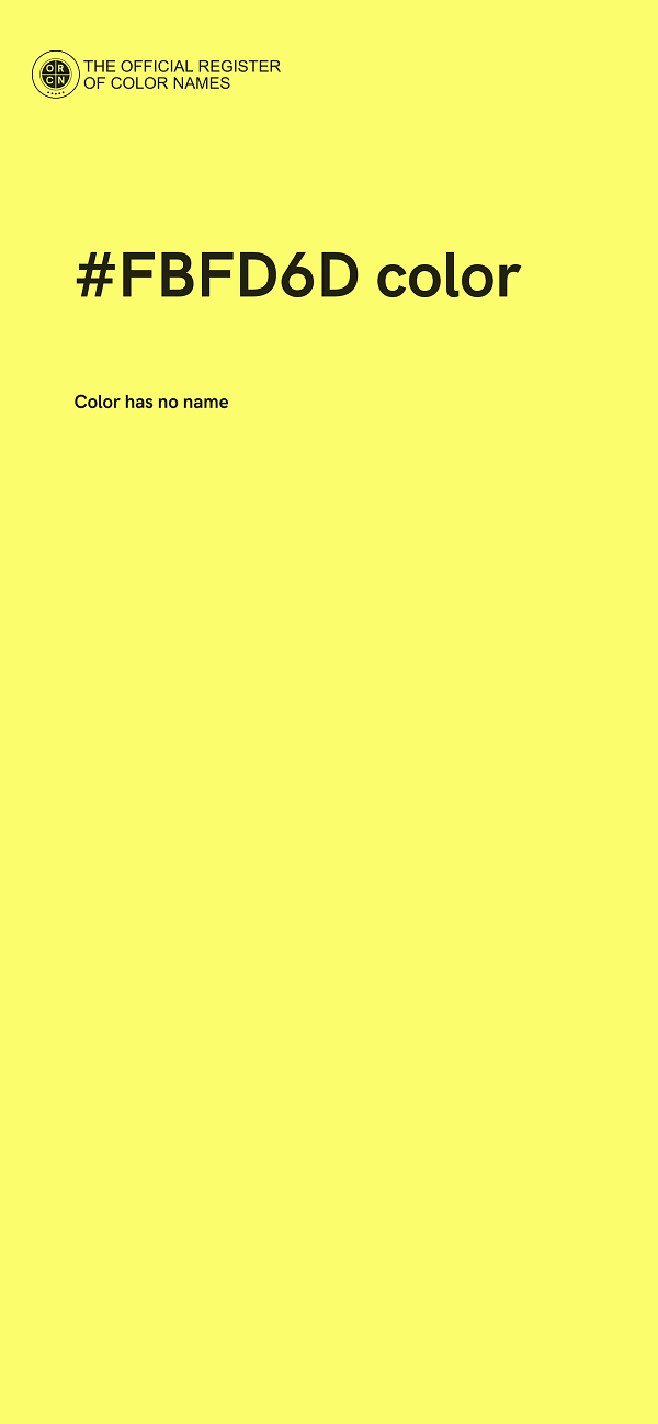 #FBFD6D color image