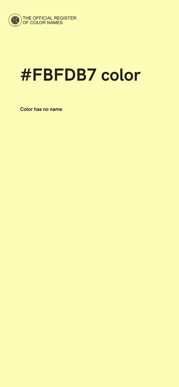 #FBFDB7 color image