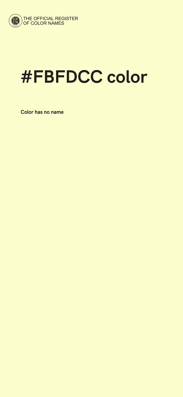 #FBFDCC color image