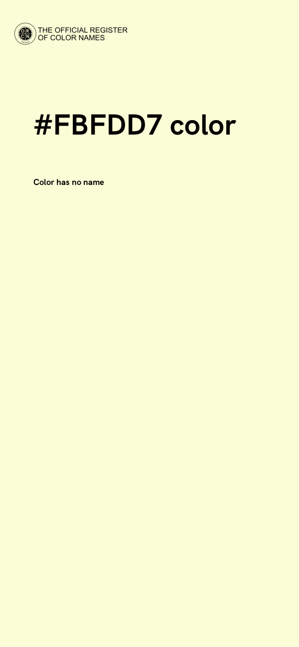 #FBFDD7 color image