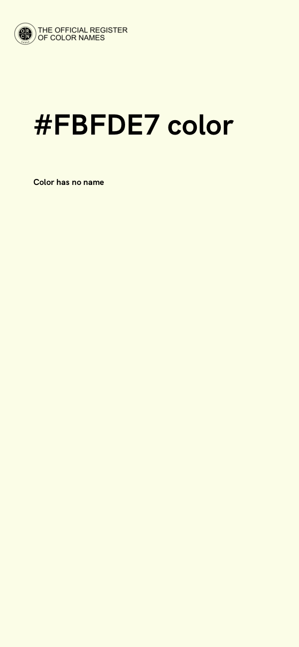 #FBFDE7 color image