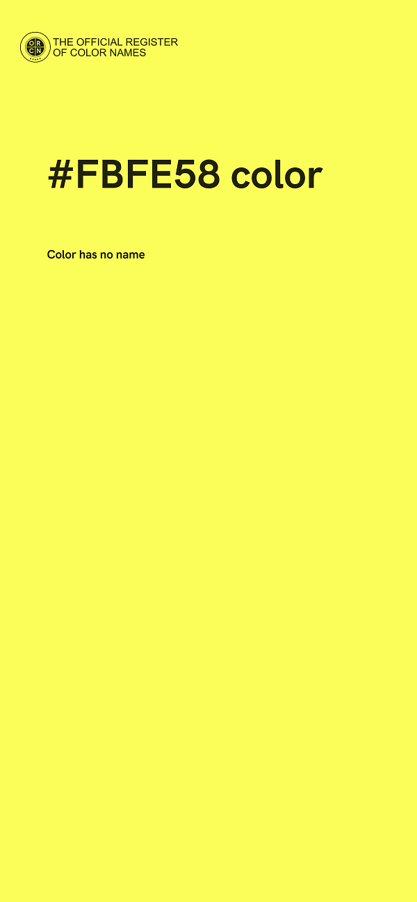 #FBFE58 color image