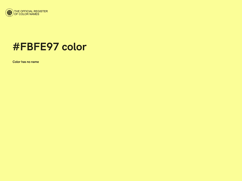 #FBFE97 color image