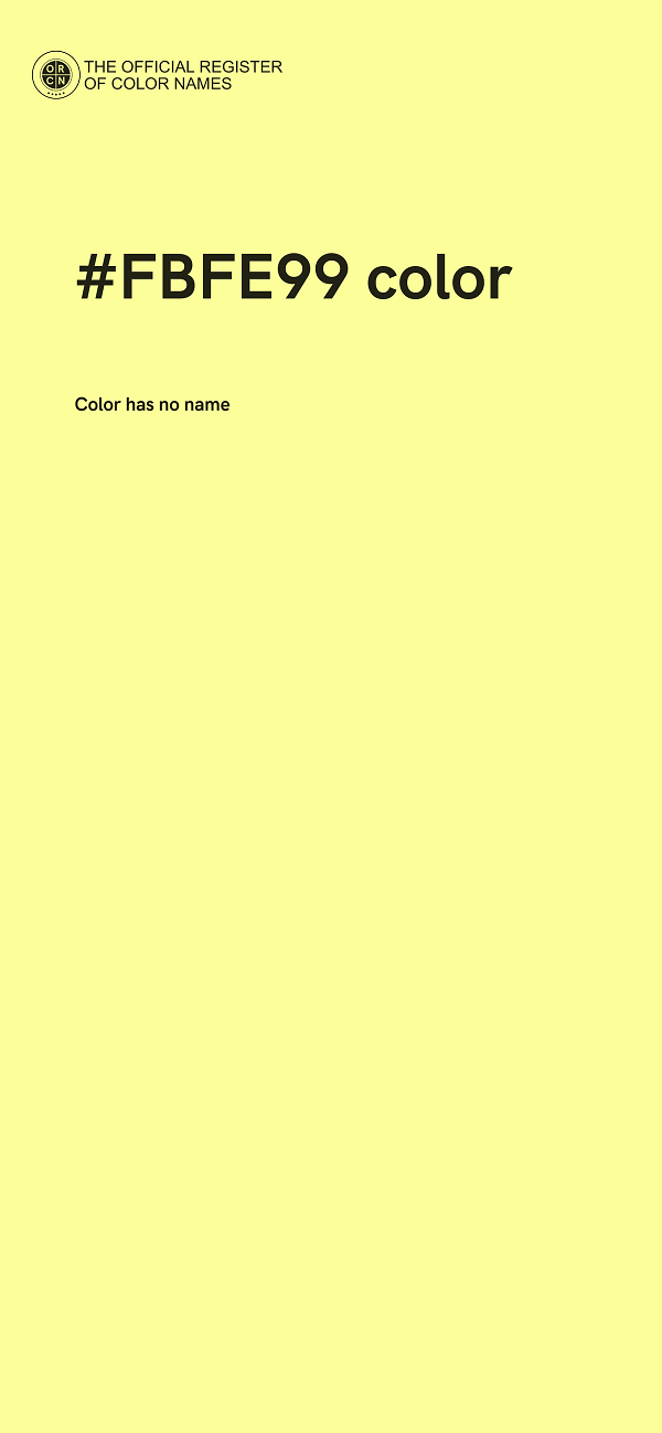 #FBFE99 color image