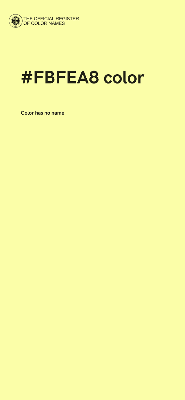 #FBFEA8 color image