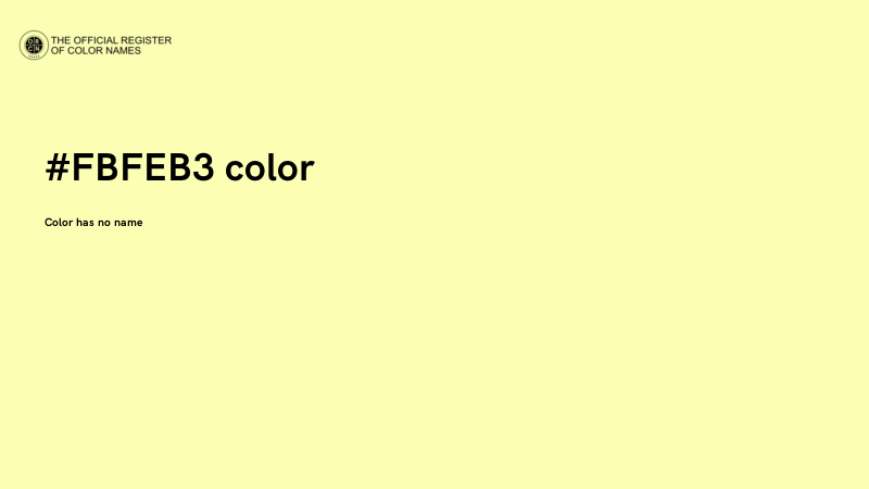 #FBFEB3 color image