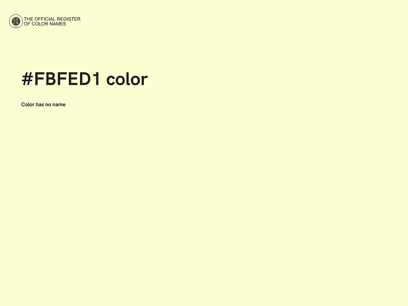 #FBFED1 color image