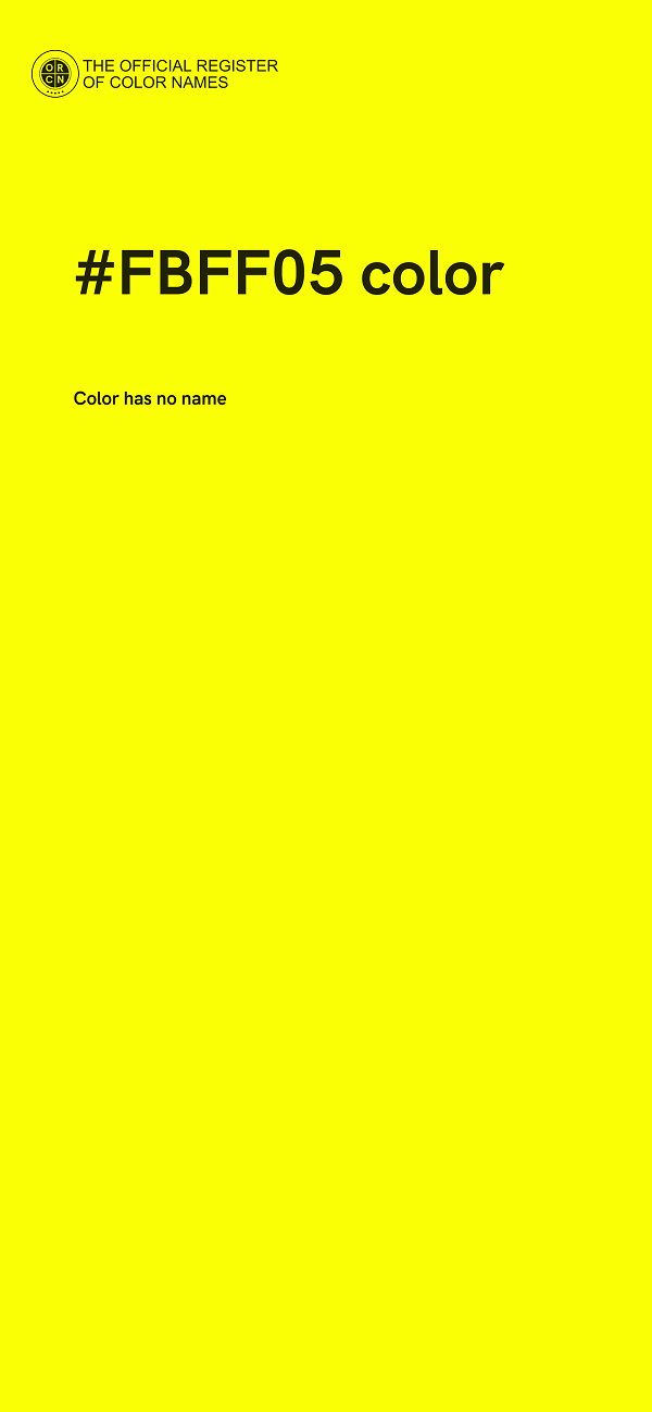 #FBFF05 color image
