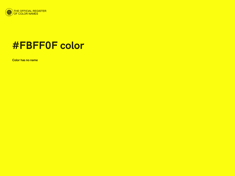 #FBFF0F color image