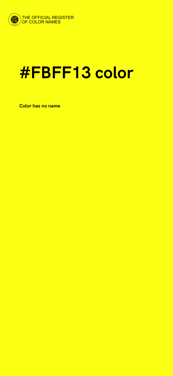 #FBFF13 color image