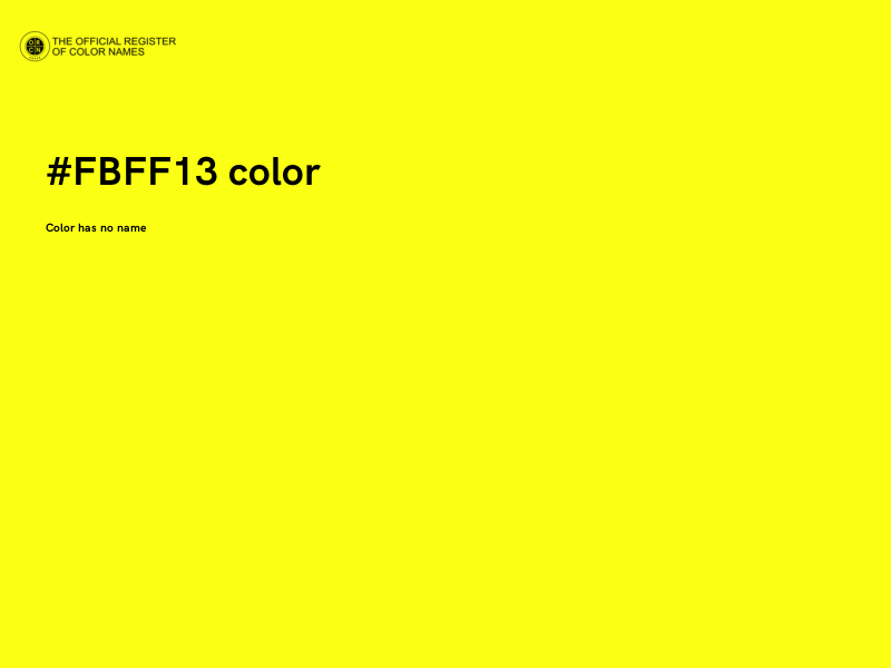 #FBFF13 color image
